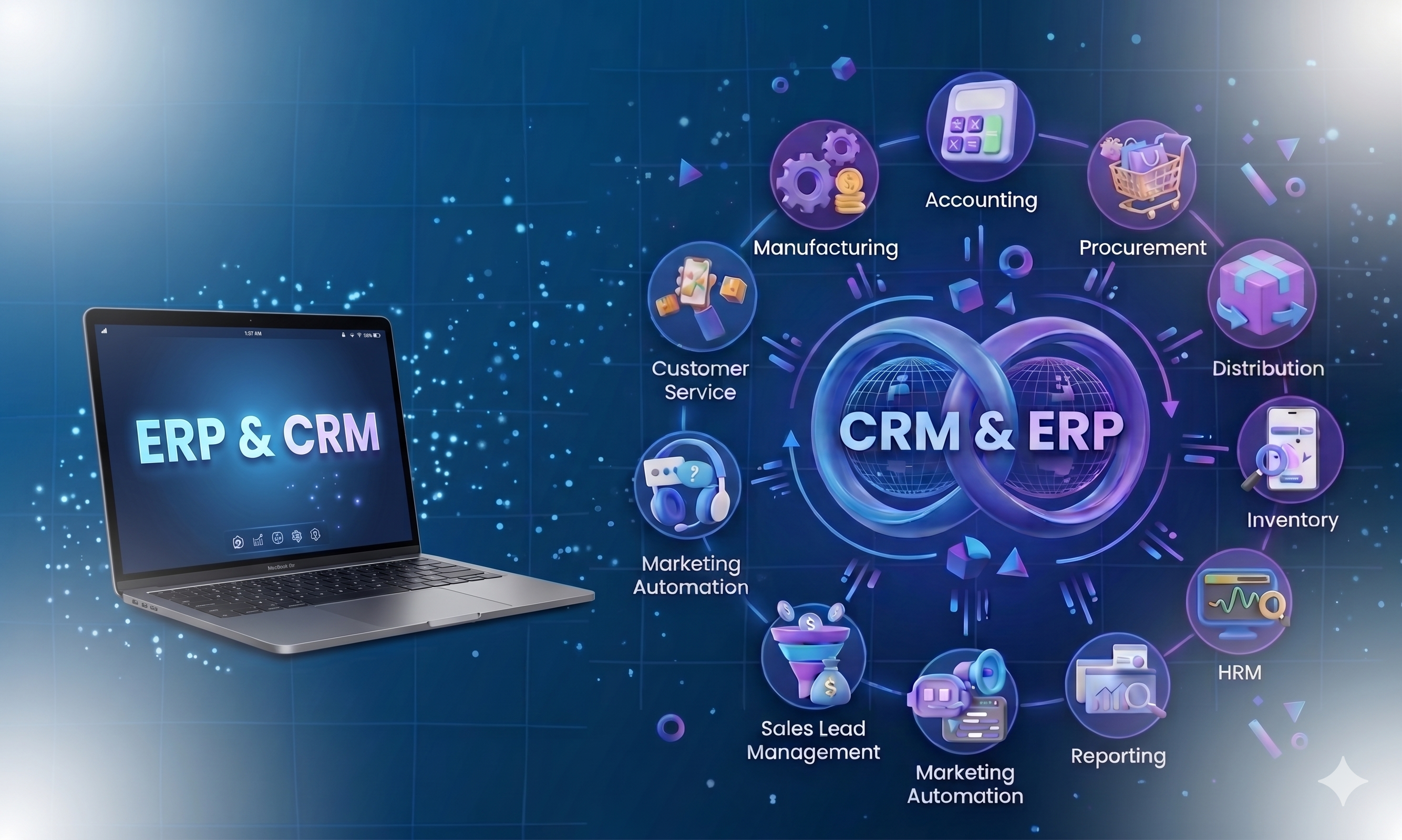 CRM and ERP solutions service